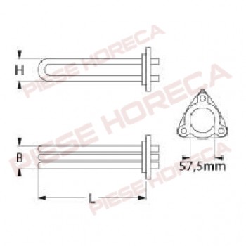 Rezistenta 24000W pentru boiler cuptor ELECTROLUX
